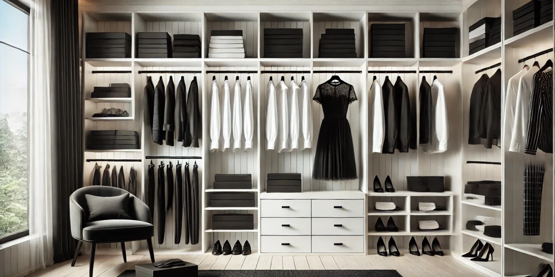 Black and White Wardrobe Design Ideas
