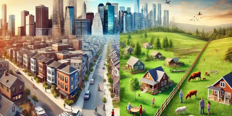 Exploring the Dynamics of Urban, Suburban, and Rural Living