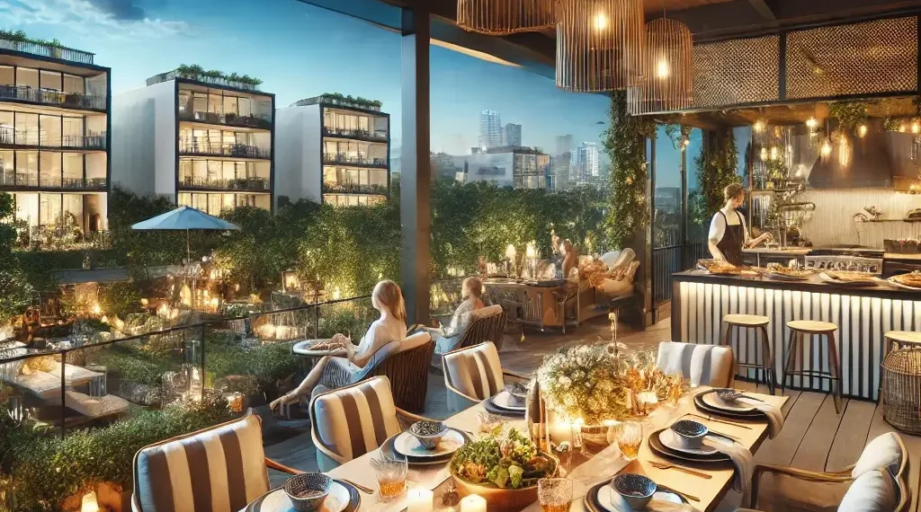 Stylish Kitchen Balcony