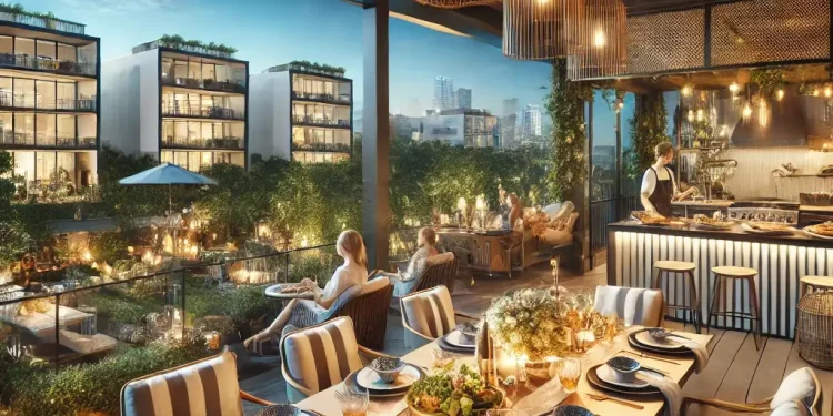 Stylish Kitchen Balcony