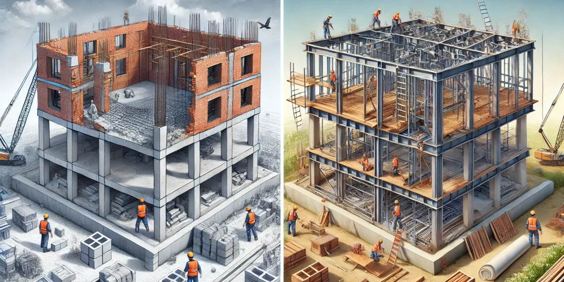 The Difference Between Load Bearing Structure & Framed Structure in Structural System